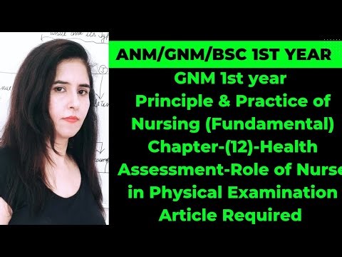 Role of nurse physical examinations article and required purpose 💢