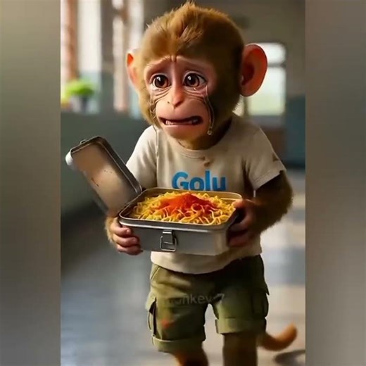 poor monkey food wasted #shorts #viral #funny