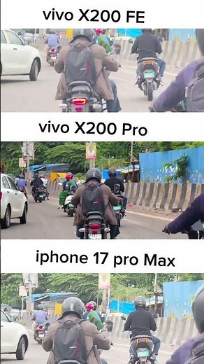 Vivo x200 FE vs Vivo X200 Pro Vs iPhone 17 Pro Max Video Test Camera Testing Photography Zoom test