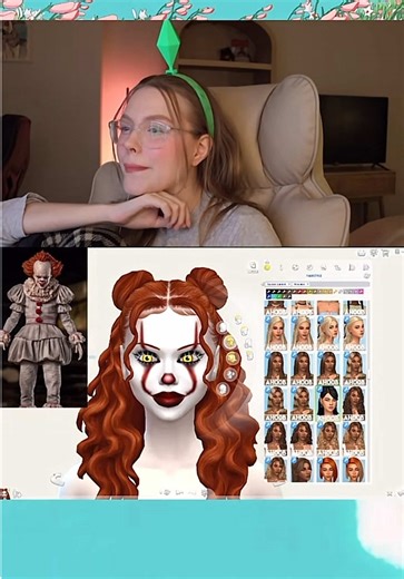 Imagine if 'It' was a baddie? #thesims4 #gamergirl #fyp #glittersimmer