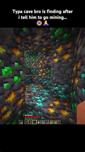 Average Cave bro finds... 🙏😭 #minecraft #memes #gaming