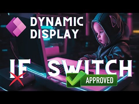DYNAMIC colors and texts with SWITCH function in Power Apps. There are two ways to use it, see how!