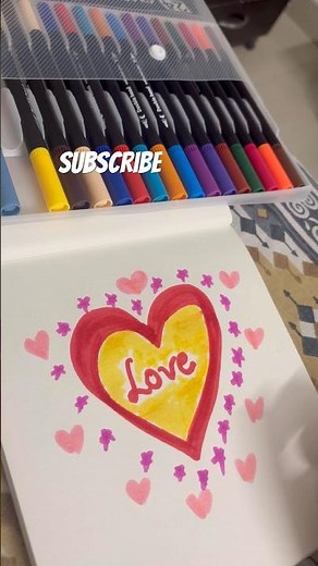 Love ❤️ | Aesthetic Heart Drawing & Calligraphy Art