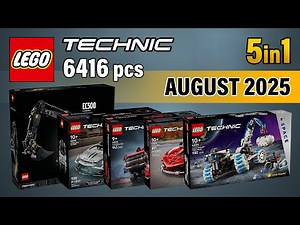 All LEGO Technic 2025 2HY (5in1)[6416 pcs] Step-by-Step Building Instructions @TopBrickBuilder