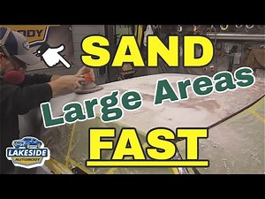 Fastest Way to Sand Large Areas of Body Filler / Bondo