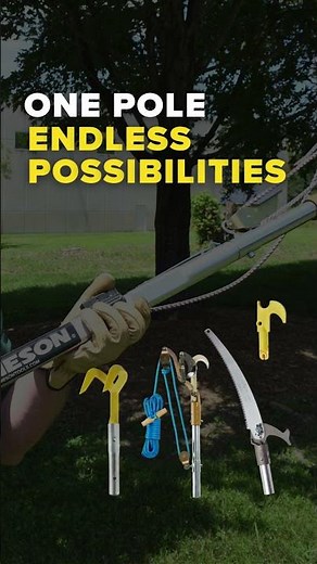 Jameson TA-16F Telescoping Pole | Maximum Control. Minimal Flex. (Arborist Tree Trimming Pole)