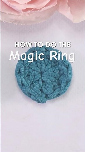 How to Crochet a Magic Ring (Beginner-Friendly!) 🧶✨ #crochet #crochetpattern