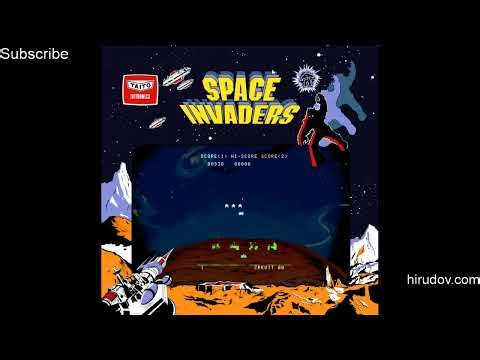 Arcade Longplay - Space Invaders - Overlaid - Taito Artwork