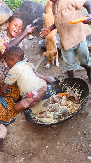 Grandma & Baby Snack Time Turns Funny! 😂👶🍲 | African Village Life