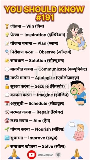 Common English Words with Hindi Meaning | Learn Quickly #english #short #ThePerfectEnglishClass