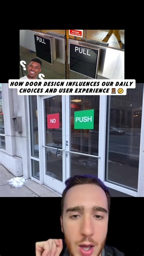Explore the concept of Norman Doors and how design impacts our intuition. Discover why a push or pull can be confusing and how small design changes can affect usability and even revenue. Let's discuss! #design #usability #NormanDoors #intuitiveDesign #userExperience