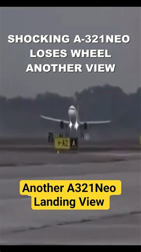 Shocking Landing: ANOTHER VIEW United Plane Loses Nose Wheel #airbus #a321neo #a321xlr