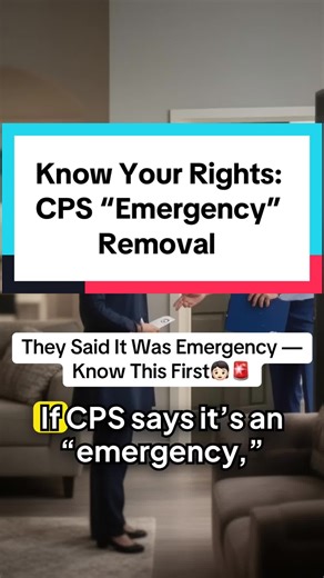 CPS cannot remove a child just because they say it’s an “emergency.” The law requires immediate danger — not suspicion, not past history, not vague concerns. If there’s no imminent threat or judge’s order, that matters. Learn how emergency removals, safety plans, and court authority actually work before you respond under pressure. 🇺🇸 CPS emergency removal CPS immediate danger standard Child removal laws CPS court order removal Justice files #cpsrights #knowyourrightsusa #uslaw #cpscase #justic