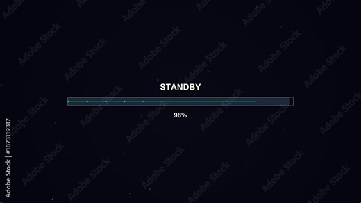 Loading animation shows progress of video cutter tool at ninety-nine percent completion with standby status display