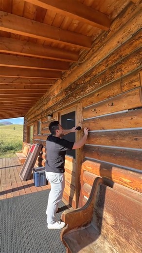 Would you buy this Log Cabin House in the Rocky Mountains? 🪵 You wanna make videos the same way I do? Checkout mu FREE course! Link in my | Corey ASMR