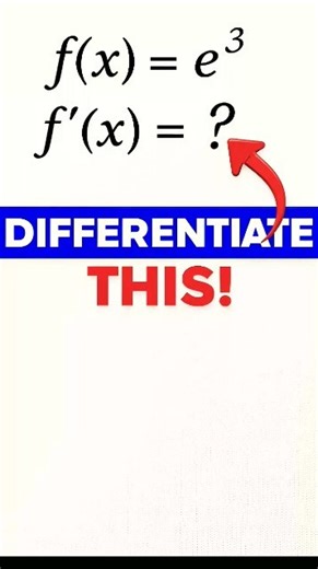 Only 1% Can Solve This 🤯 | e^(x³) Derivative Challenge