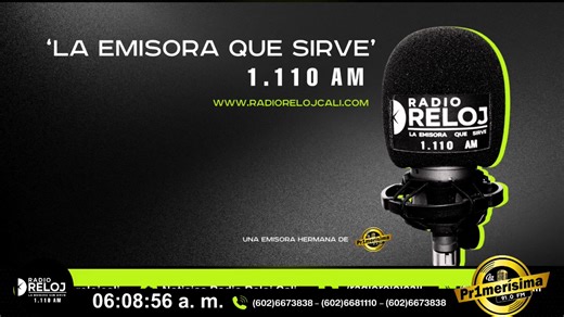 Información actual de Cali, el Valle del Cauca y el mundo a través del informativo más escuchado del sur occidente colombiano Las Noticias de Radio Reloj 1.110 AM y la Primerísima 91.0 FM; bajo la dirección de Luis Eduardo Reyes 📻🇨🇴 ¡BIENVENIDOS!😊 #LoÚltimo #NoticiaNacional #NoticiasDeHoy #cali #valledelcauca #NoticiaEnDesarrollo #novedades #Judiciales#ATENCION #Deportes | Noticias De Radio Reloj Cali