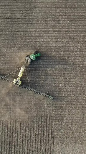 it's all fun and games until you take out a utility pole #johndeere #db120 #farming #9RX #fypシ #johndeerelovers #farminglife