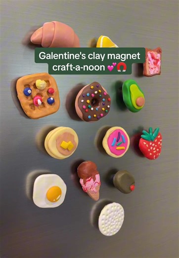 Cute Galentine's Clay Magnets Using Polymer Clay Kit