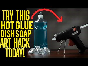 I CAN'T Believe THIS! SPARKLING Texture HACK & GORGEOUS Hot Glue ART!