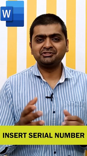 4.3K views · 87 reactions | ‍♀️INSERT SERIAL NUMBER IN MS WORD ‍♀️ #creativelearningbyritesh #msword #msoffice #msexceltips #shortfeed #shorts #FacebookPage | Creative Learning By Ritesh | Facebook