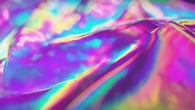 Abstract Holographic Fluid Texture Loop with Vibrant Iridescent Colors in Motion, Flowing Pattern. Generated AI Stock Footage - Video of neon, elegant: 387056912