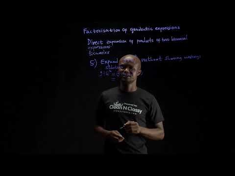 JSS3 | Mathematics | Factorization of quadratic expressions | Direct expansion of product | 5