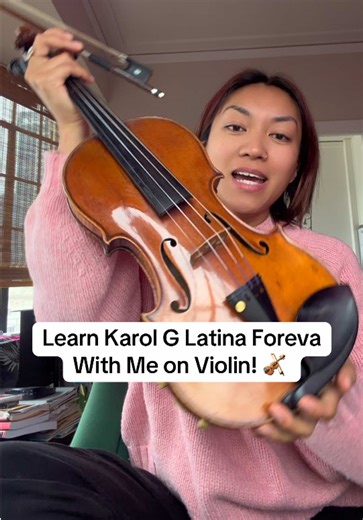 This is how I learn new music by ear!! Listen to the recording, play along with the recording, and then play without the recording! 🎻👀🥳 @Karol G #karolg #latinaforeva #bayarea #violincover #musician