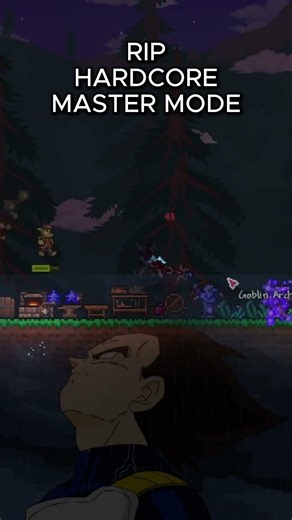 Terraria Hardcore Master Mode World Undone in an Instant #terraria #gaming #shorts