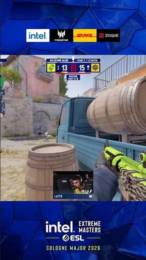 latto CLUTCHES THE 1v2 AND WINS the entire match! #esl #colognemajor #cs2