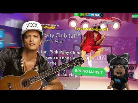 Singing on ROBLOX SING IT but I'm BRUNO MARS!