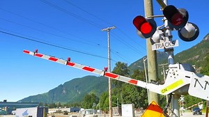 4k Raising Road Barrier Train Track Stock Footage Video (100% Royalty-free) 18663596 | Shutterstock