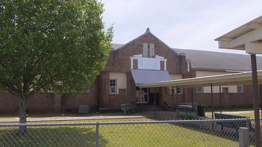 Old Ellisville Elementary School building undergoing renovations for alternative school