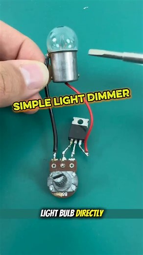 Electrical & Electronics on Instagram: "Simple DIY Light Dimming Circuit... Diy Electronics Project... Follow @wa_electronics for more like this. Like❣️ comments📋 Share📤 Keep Supporting 🤝 #lightdimmer #stem #lightdimmers #diyelectronic #diyelectronics #diyelectrical #electronicidea #electronicstudent #electronicstudents #electronicsolvers #electronicsengineering #electronicengineering #digitalelectronics #waelectronics"