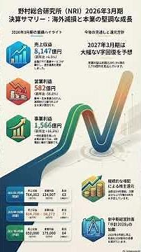 「決算を読む！」株式会社野村総合研究所（4307）2026年3月期本決算