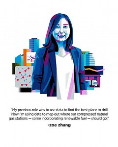 Data and technology are helping Renewables Commercial Analyst, Zoe Zhang put compressed natural gas stations right where customers need them. Read how this problem solver is combining experience with expertise to help lead the energy transition. https://chevron.co/fb-problem-solver3 | Chevron