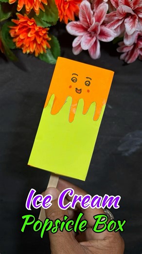 How To Make Paper Ice Cream Box | DIY Ice Cream Gift Box | Gift Box Ideas #shorts #gift #icecream