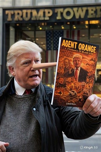 What's actually inside the Agent Orange book? 🍊🤔 #trump #satire
