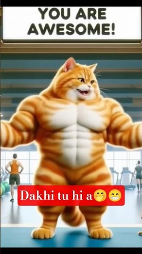 “Muscle Meow: The Strongest Cat in Town!”