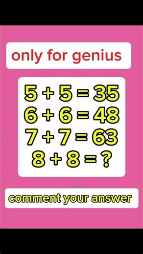 only for genius math quiz 💥/ math puzzle only for genius person / iq level test question || #shorts