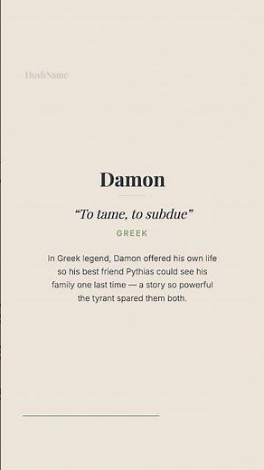 The name behind history's most LOYAL friendship | Damon