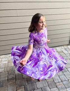 Girls' Twirl Dress: Soft & Stretchy Material, Baby-12 Years Old, Multiple Prints - Etsy