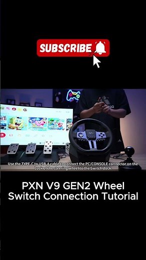 PXN V9 GEN2 Wheel & Switch Connection Tutorial. #pxn #switchgames