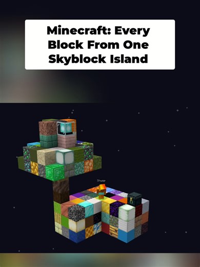 Minecraft Skyblock: Every Block from One Island Challenge