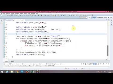 Importing Excel in Java Swing Application