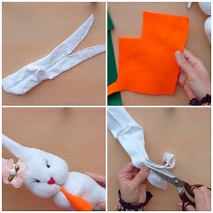610K views · 8.9K reactions | DIY Easy cute bunny making from socks | Sewing Time | Facebook
