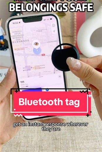 RSH Smart Tracker Tags Compatible with IOS/Android Find Apps -Wireless Tracker for Luggage, Keys & Backpacks -Wireless Tag, CR2032 Batteries Included #TikTokShop #TikTokMadeMeBuylt #SmartTracker #FindMyltems #TravelEssentials