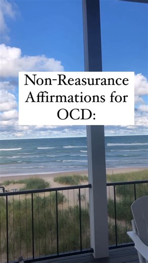 Juliet Gustafson, MI OCD Therapist on Instagram: "Share your favorite anxiety/ocd affirmation 👇 This video is from my honeymoon when we stayed at a beach house on Lake Michigan and took beach walks every day and slept in a king size bed that looked out onto the water 🩷🍯🌕 #ocd #anxiety #affirmations #mentalhealth #therapist"