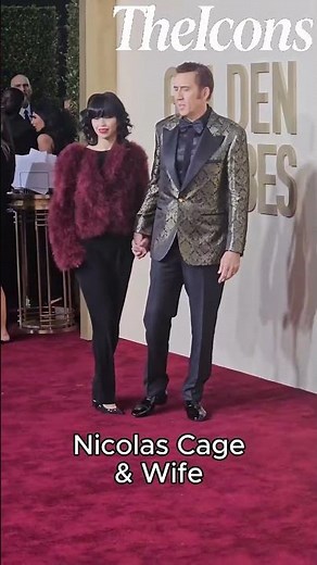 Nicolas Cage With His Wife At A Event In The United States🌎#nicolascage