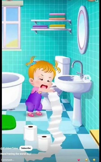 baby hazel get grounded Sora 2 cartoon